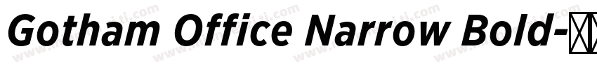 Gotham Office Narrow Bold字体转换